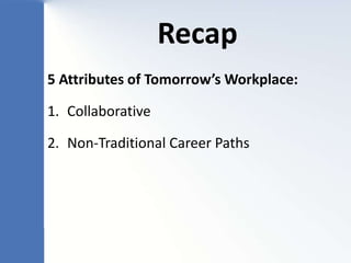 Generation Impact: Millennials & Tomorrow's Workplace - E2 Keynote Presentation 9/26/12