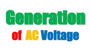 Generation
of AC Voltage
 