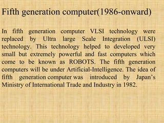 Generation of computer | PPT