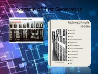 Example oF first Generation
 