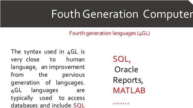 Generation of computer