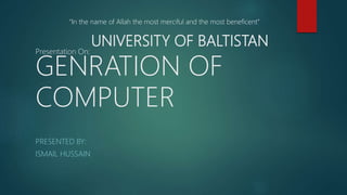 Generation of computer Presentation | PPT | Free Download