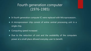 Generation of computer Presentation | PPT