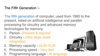 Generation Of Computer.pdf Education and | PDF