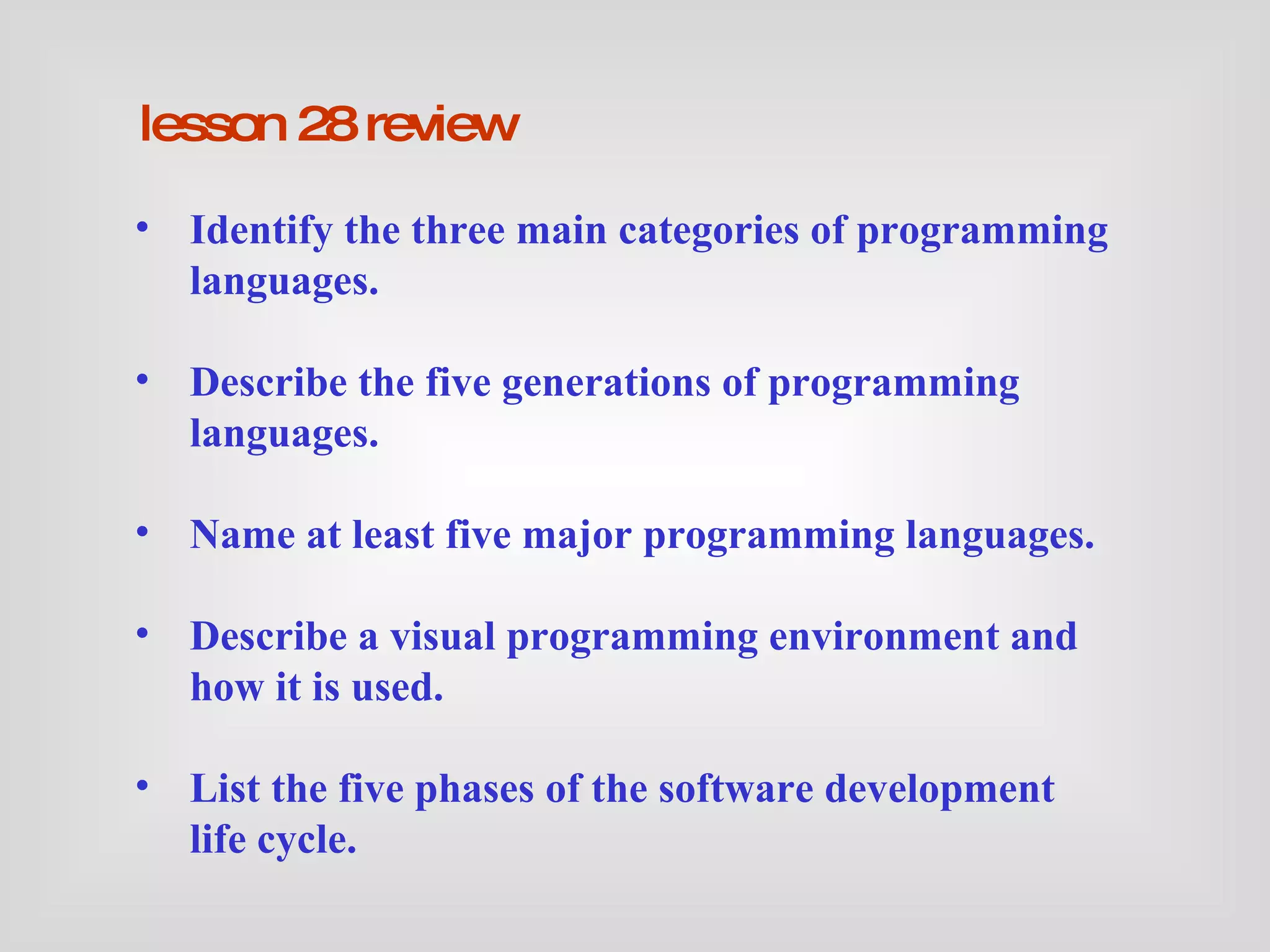 Generation of computer languages | PPT