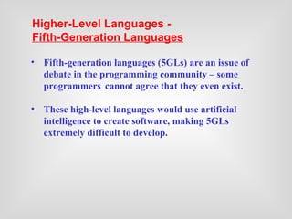 Generation of computer languages | PPT