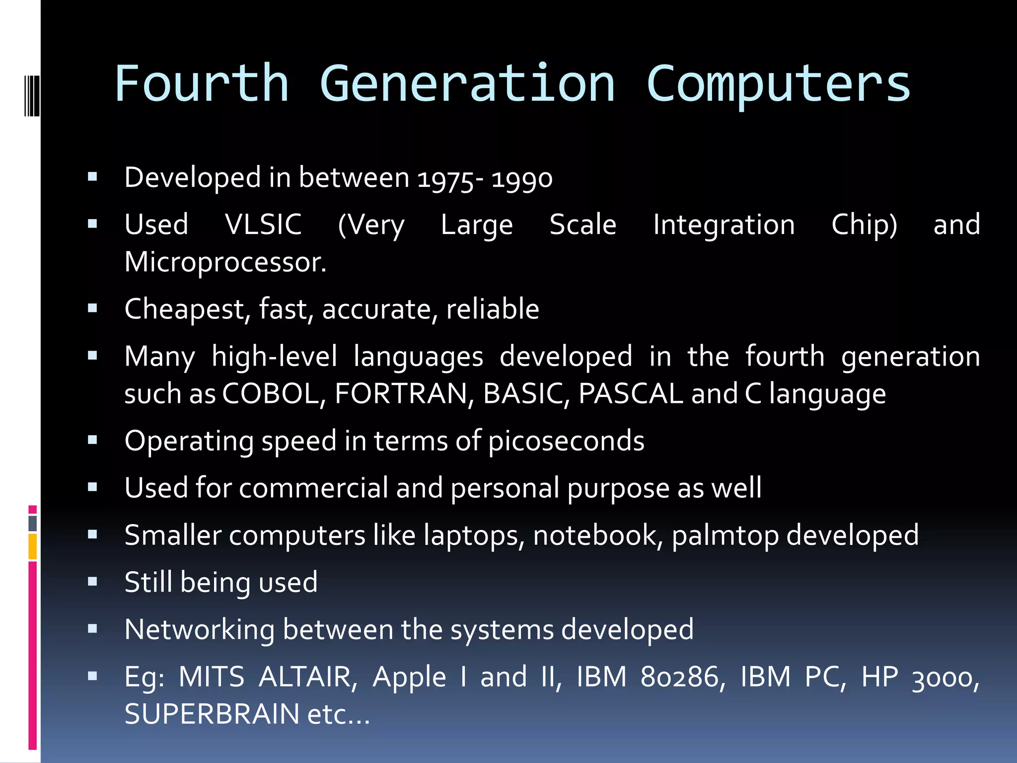 Generation of computers | PPSX