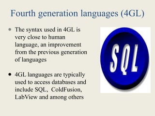Sql Furth Generation Language Reference Generation of Computers.pptx kkkkkkkkkkkk | PPTX