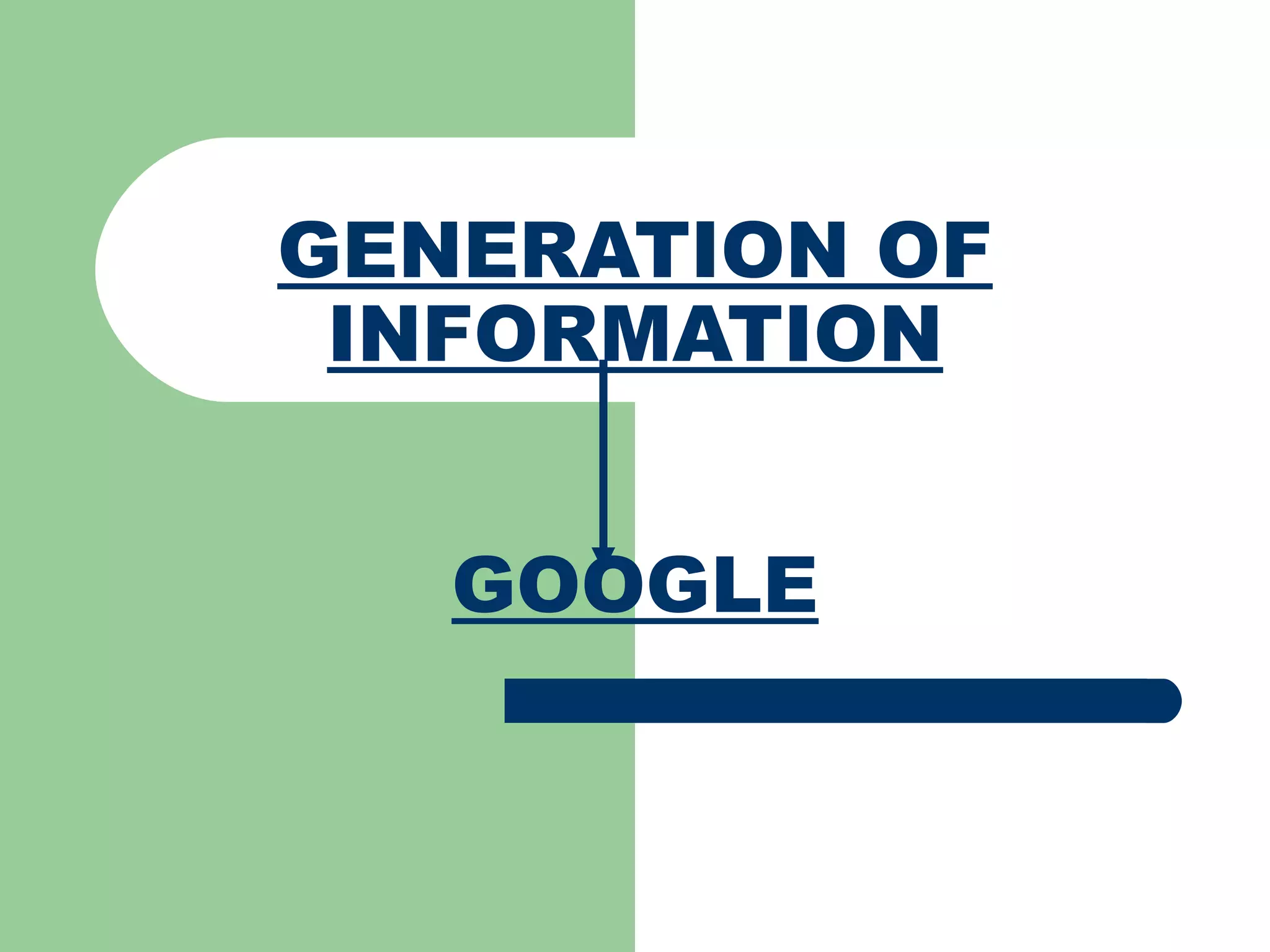 GENERATION OF INFORMATION GOOGLE 
