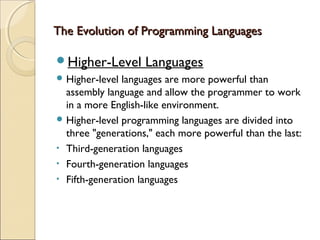 Generations of Programming Languages | PPT