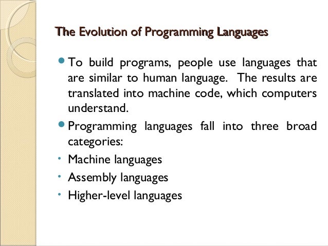 Generations of Programming Languages