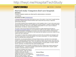 http://hwyt.me/HospitalTechStudy
 