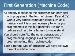 Generations Of Programming Languages | PPT | Programming Languages ...