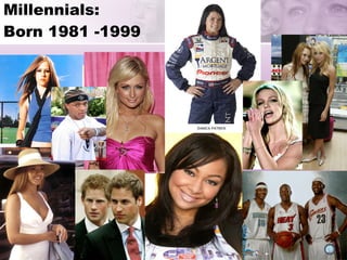 Millennials: Born 1981 -1999 