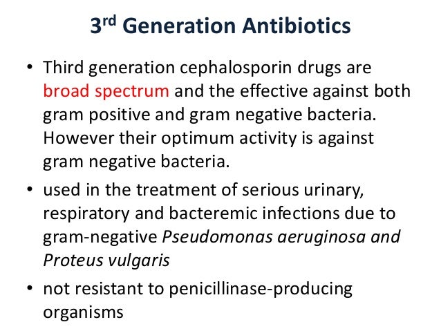 Generations Of Antibiotics