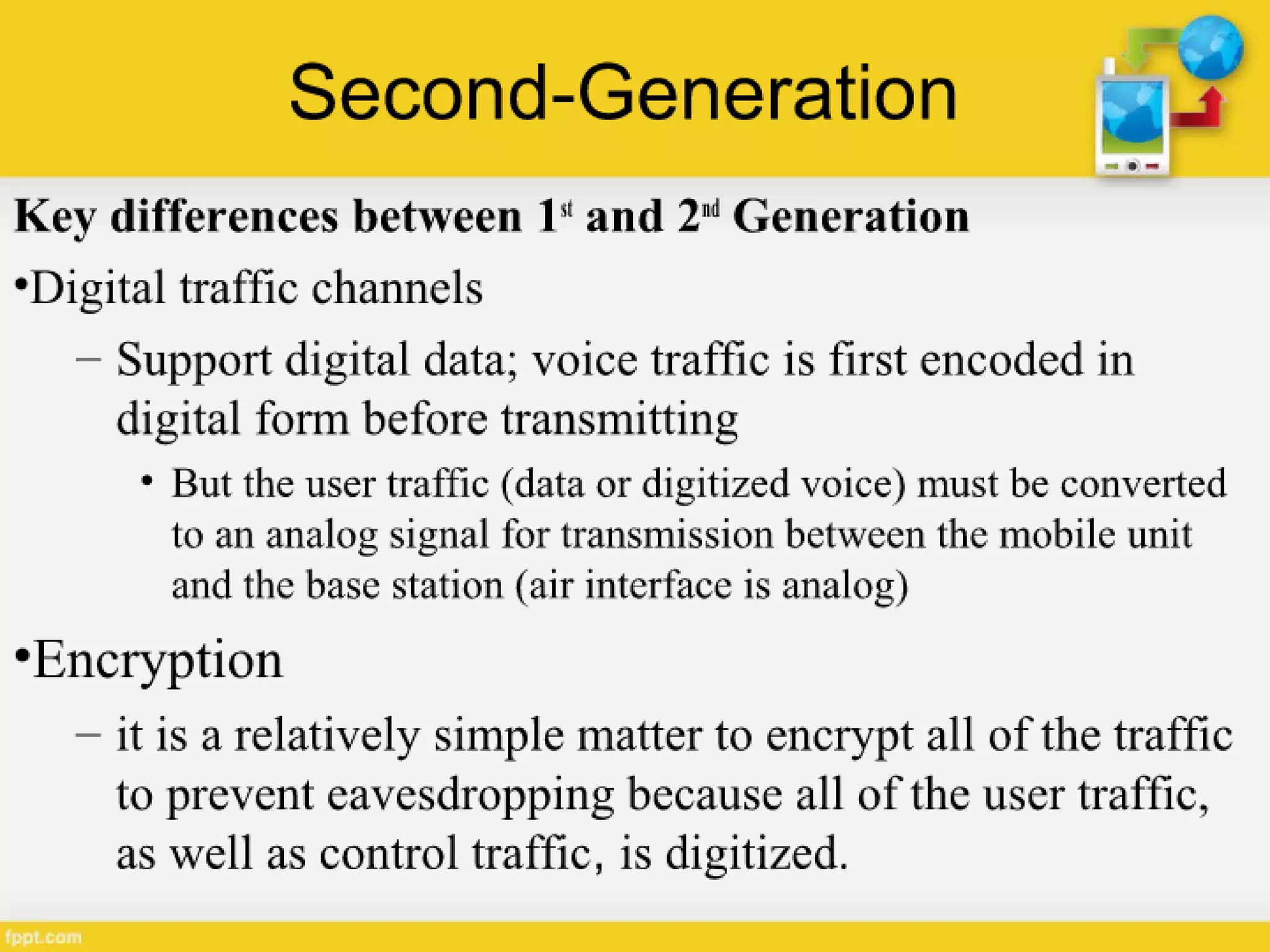 Generations of Cellular Network