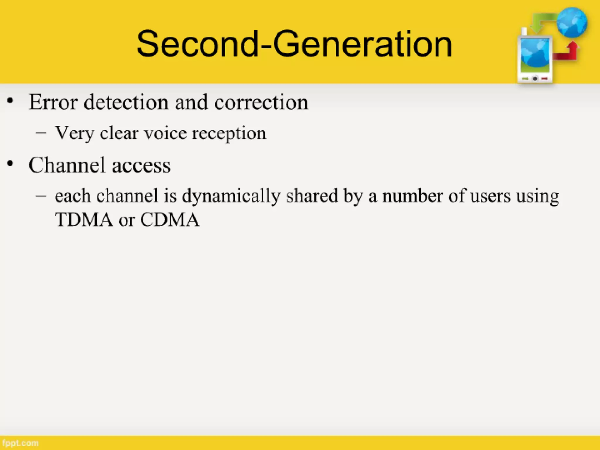Generations of Cellular Network