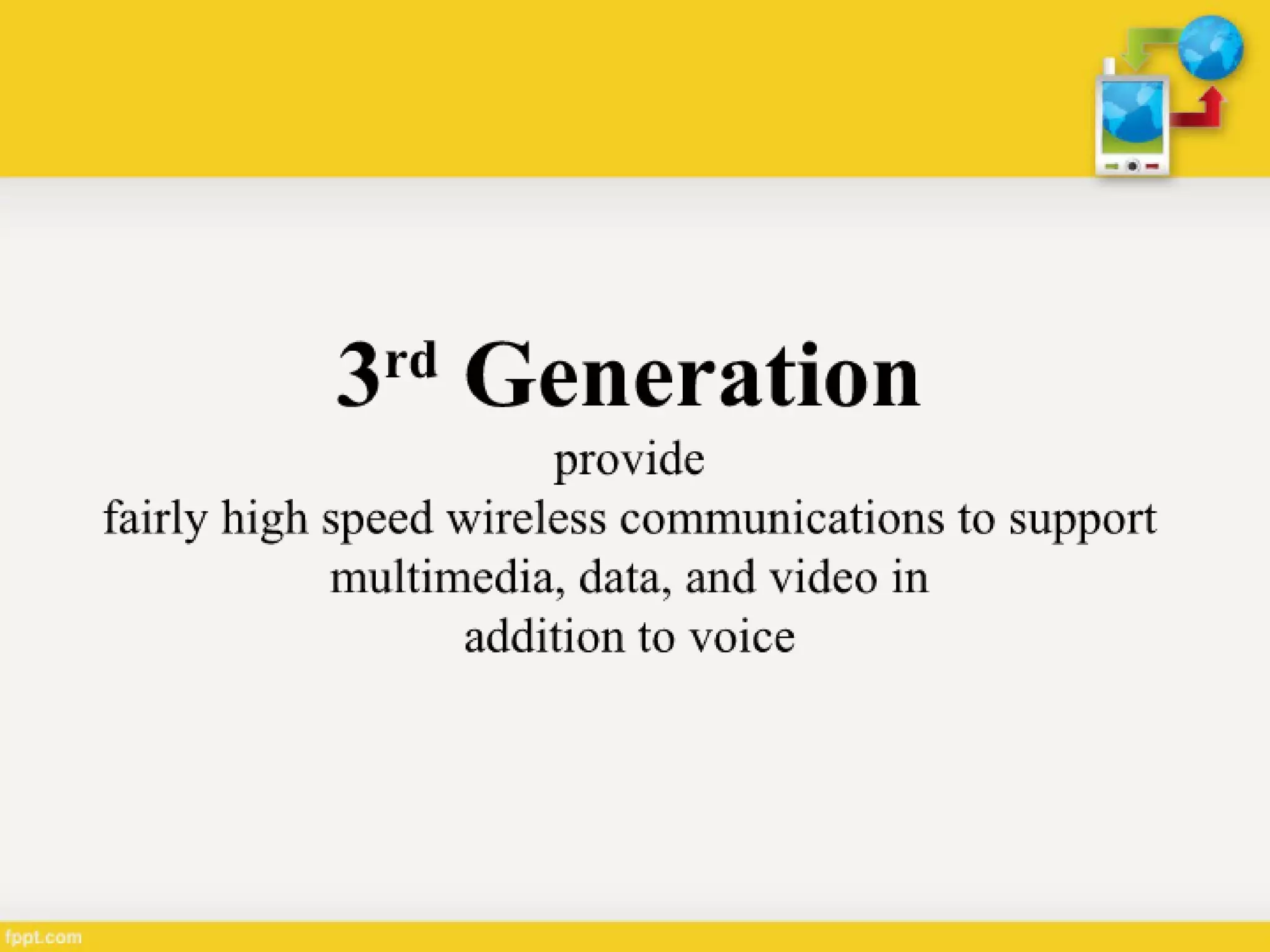 Generations of Cellular Network