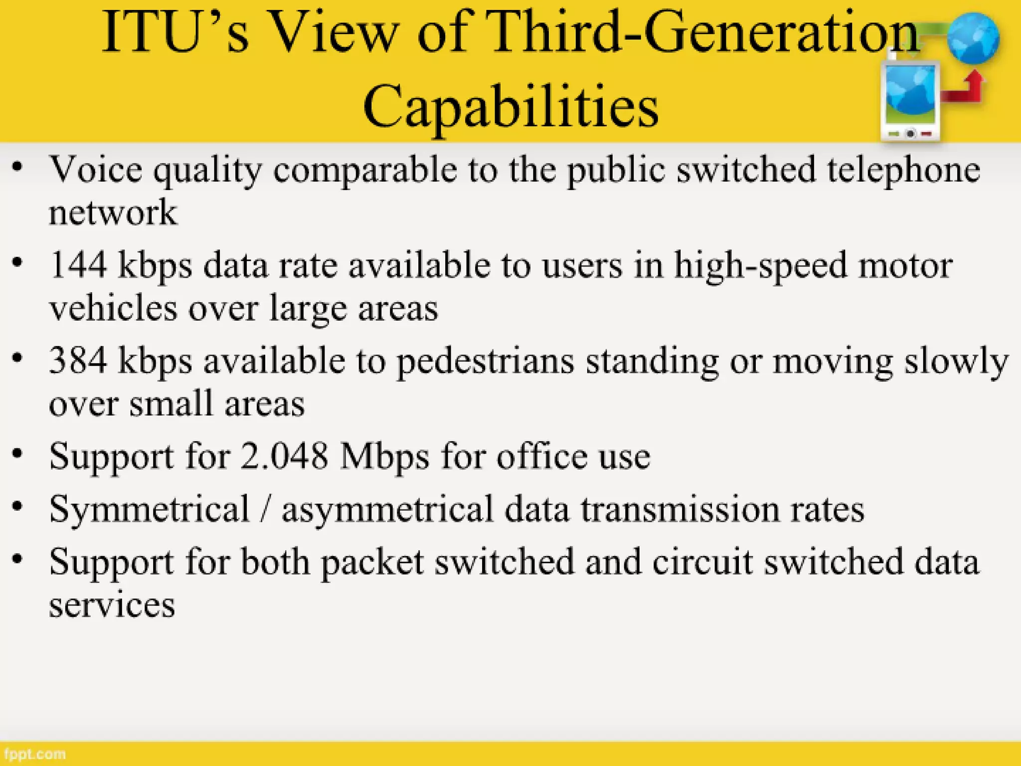 Generations of Cellular Network