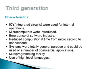 Generations of computer | PPTX