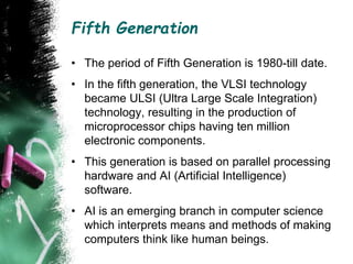 Generations of computer | PPTX