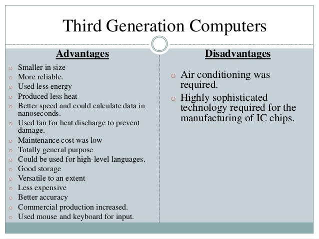 Generations of computer