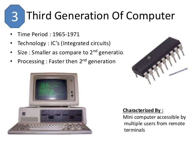 Third Generation Integrated Circuit 1964 1971 Third Generation Integrated Circuit 1964 1971
