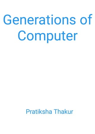 Generations of Computer 