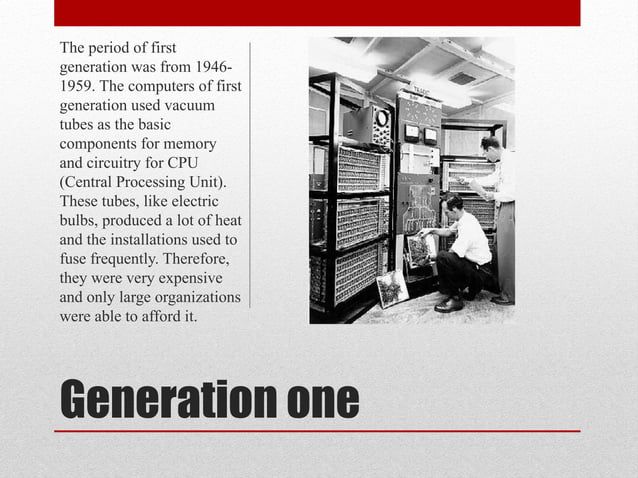 Generations of Computer introduction of computer | PPT