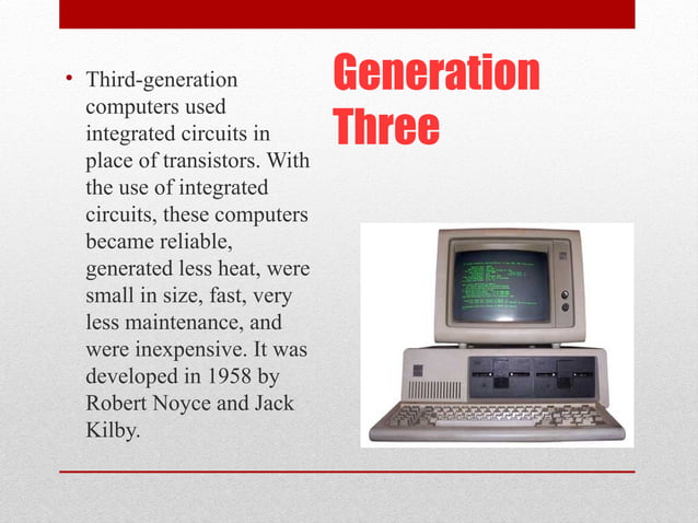 Generations of Computer introduction of computer | PPT