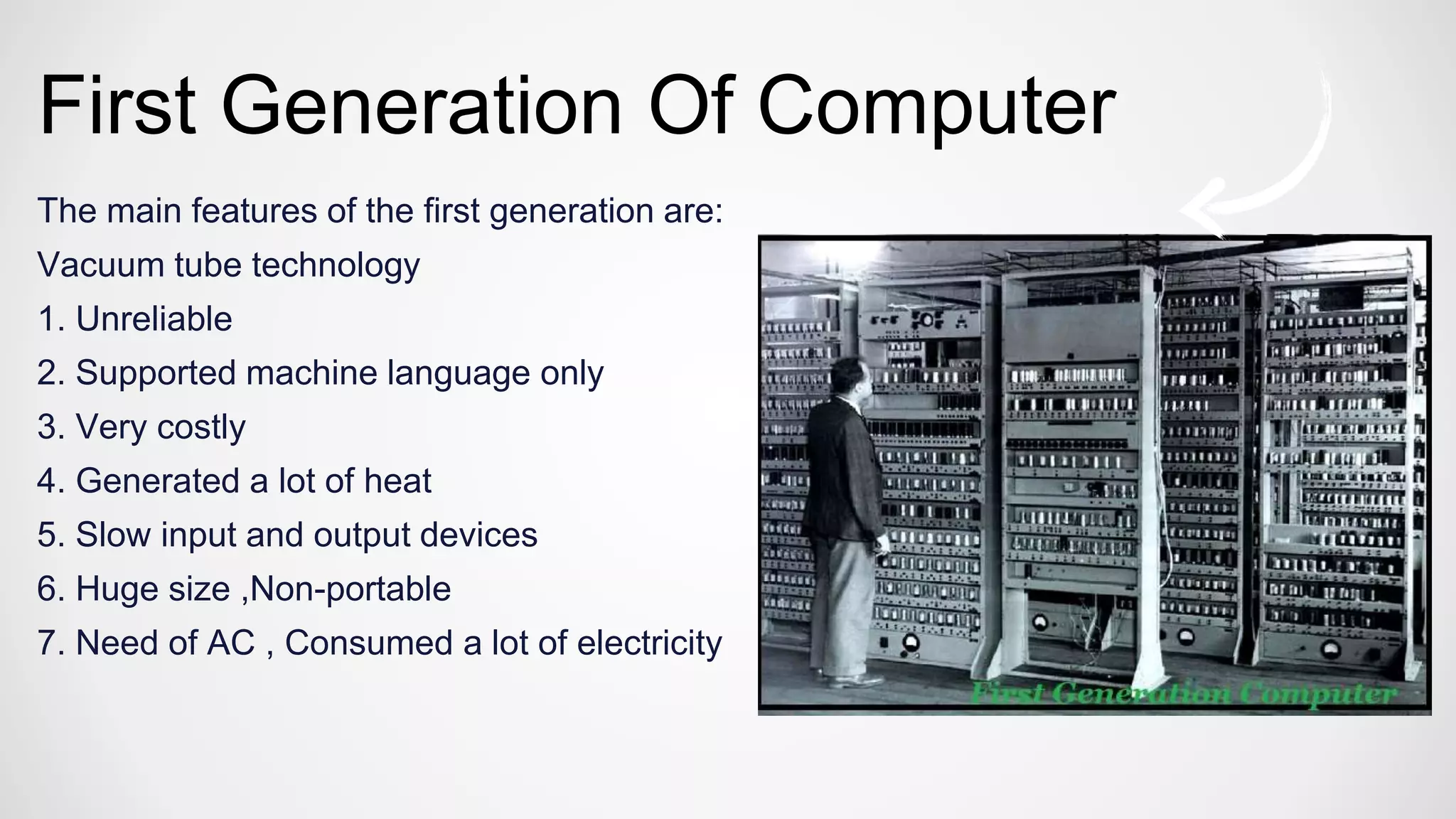Generations of computer powerpoint by Ruby | PPT