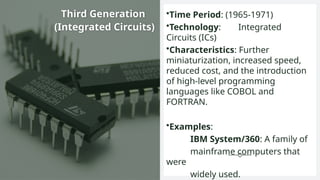 Generations of Computers-The five generations of computers show the ...