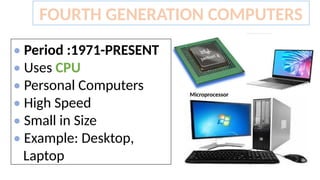 Generations of COmputers Power point presentation | PPTX