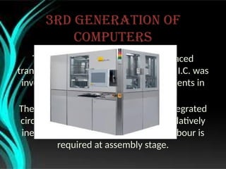 Comprehensive Overview of Computer Generations and Technological ...