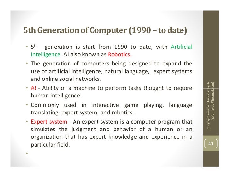 Generations of computers