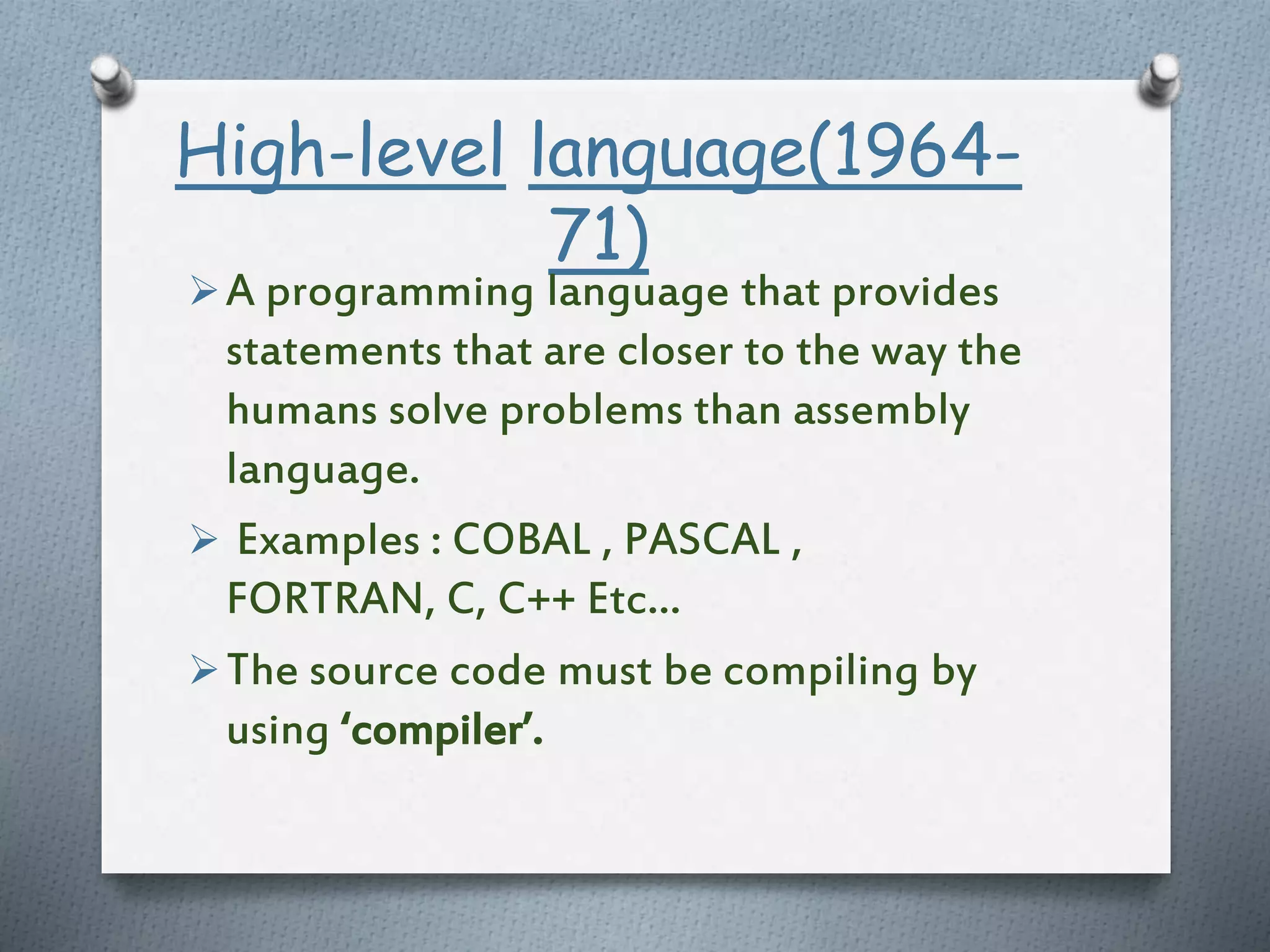 Generations of programming_language.kum_ari11-1-1-1 | PPT