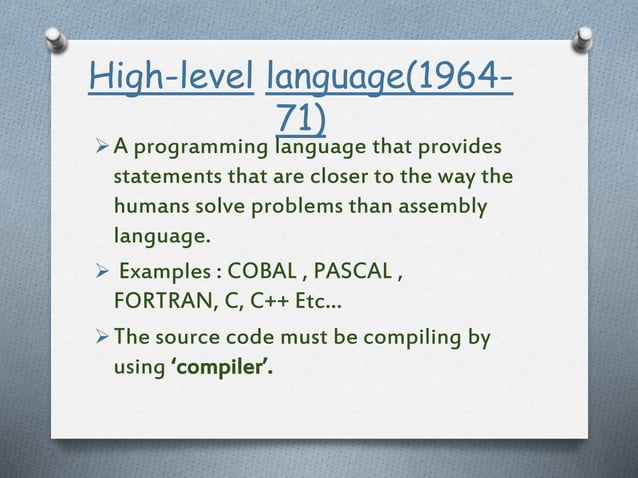 generation of programming language | PPT