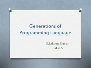 generation of programming language | PPTX