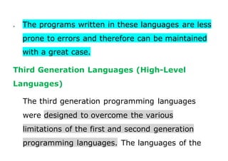 Generations of programming language | PPT