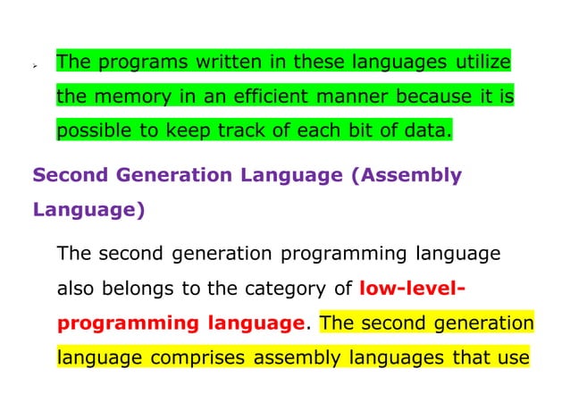 Generations of programming language | PPT
