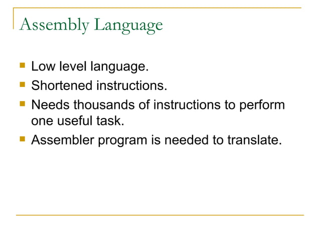 Generations Of Programming Languages | PPT