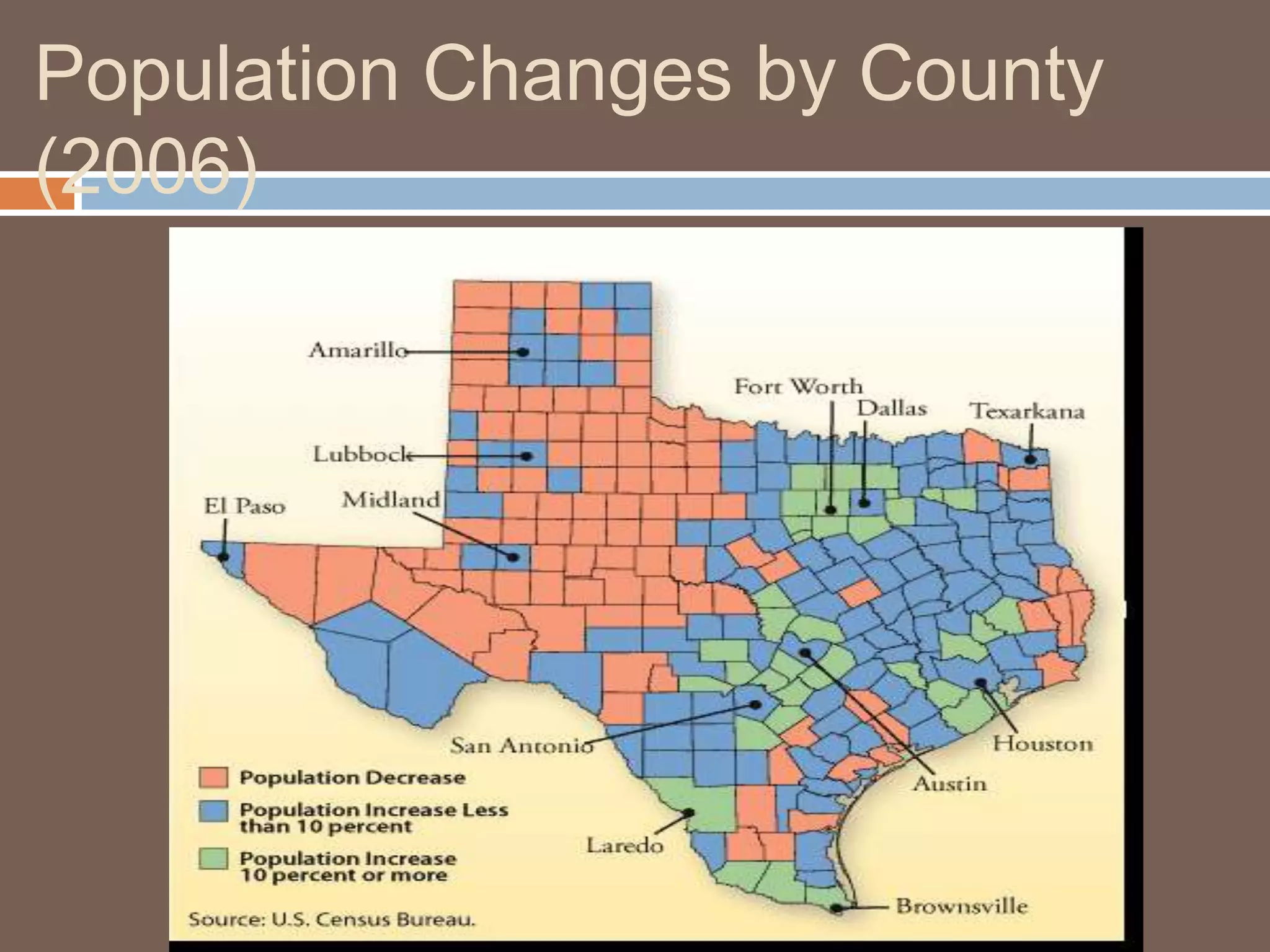 Population Changes by County (2006)