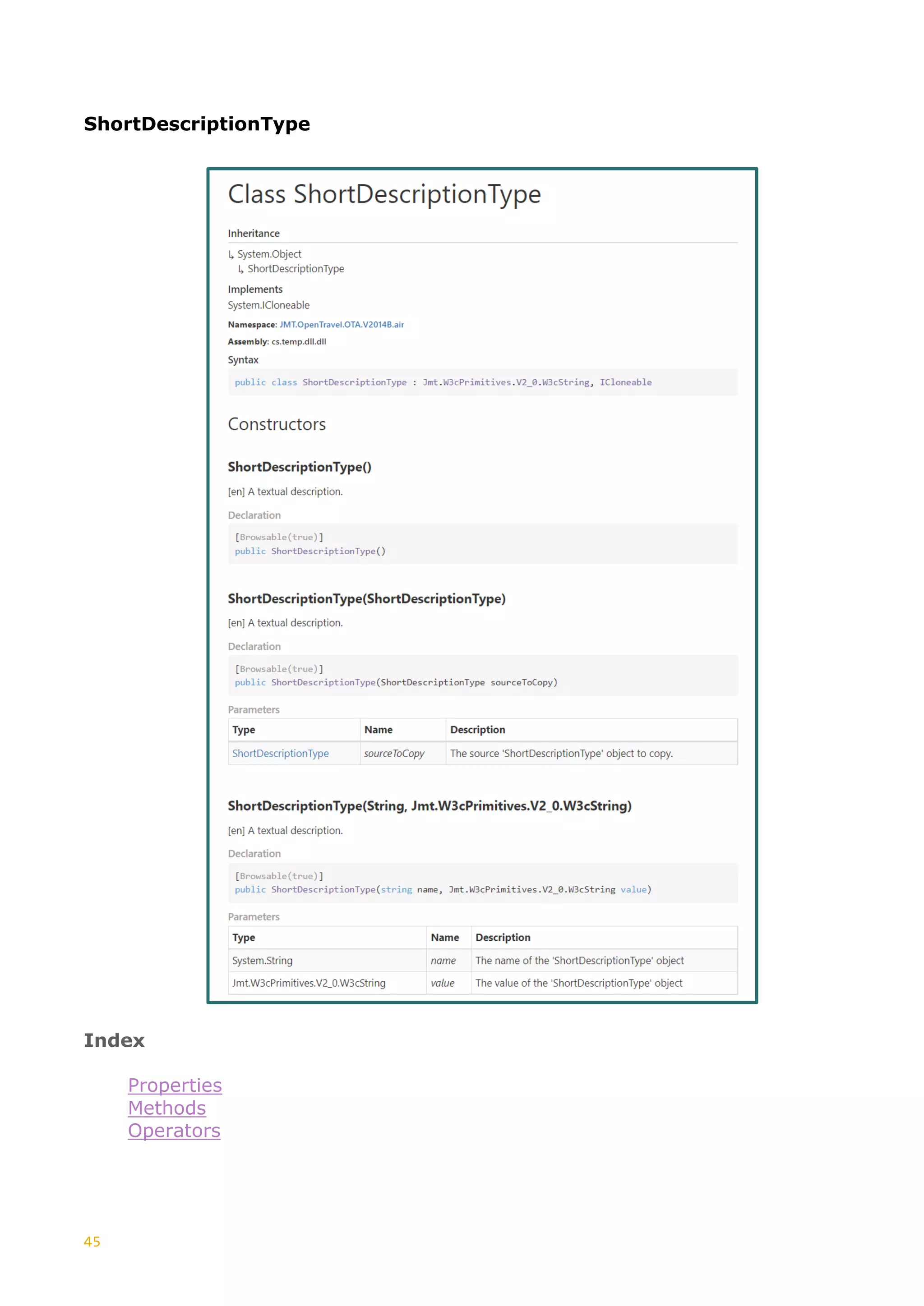 45
ShortDescriptionType
Index
Properties
Methods
Operators
 