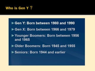 Gen Y กับการบริหารจัดการ Generation Y | PDF