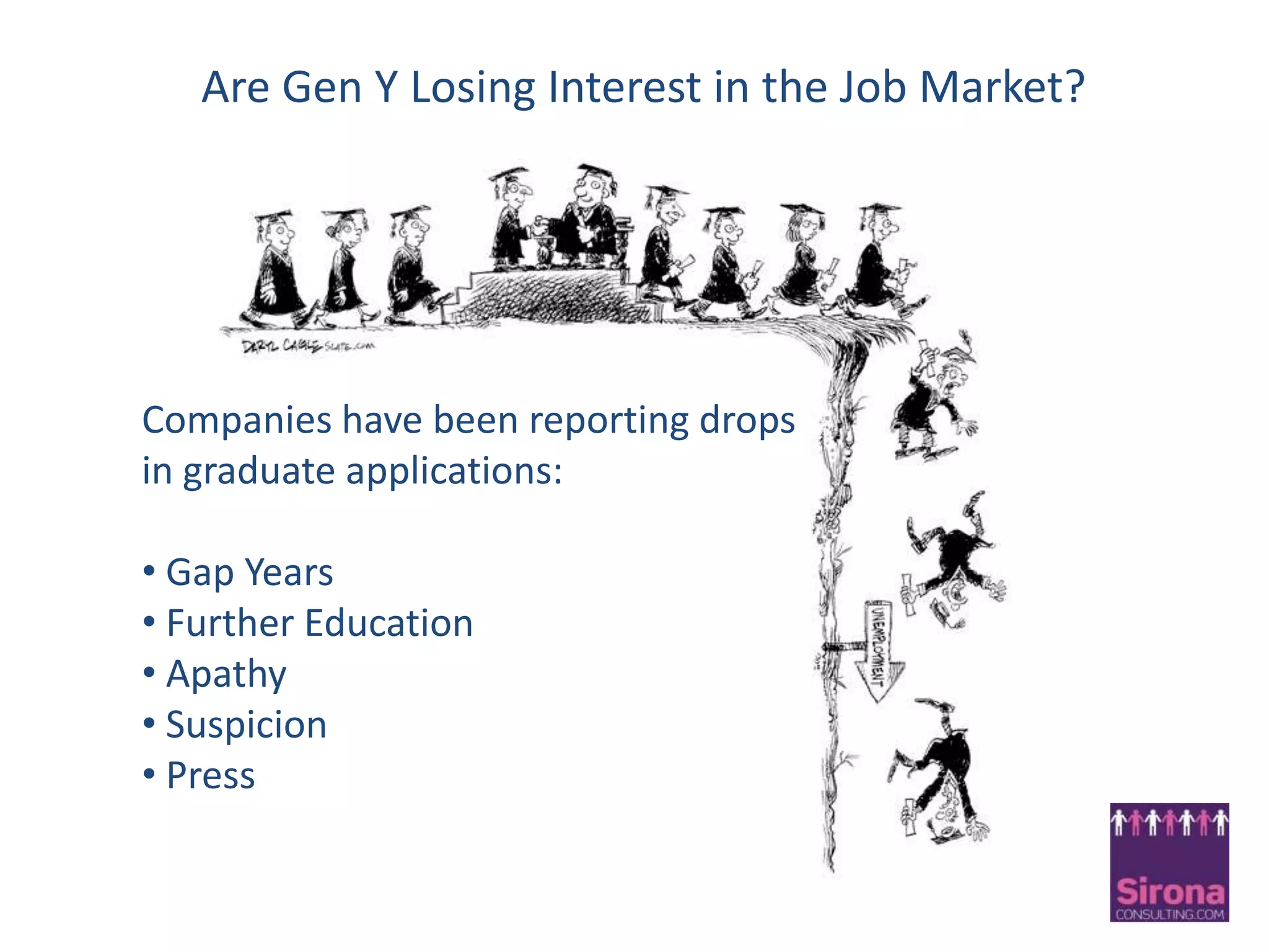   Recruitment Audits to ImplementationsWho are they?Baby Boomer – 1946-64  aged between 46-64 and starting to retireGeneration X – 1965-80  aged between 30-45Generation y – 1981-94  aged between 16-29
