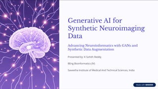 Generative AI for Synthetic Neuroimaging Data | PDF