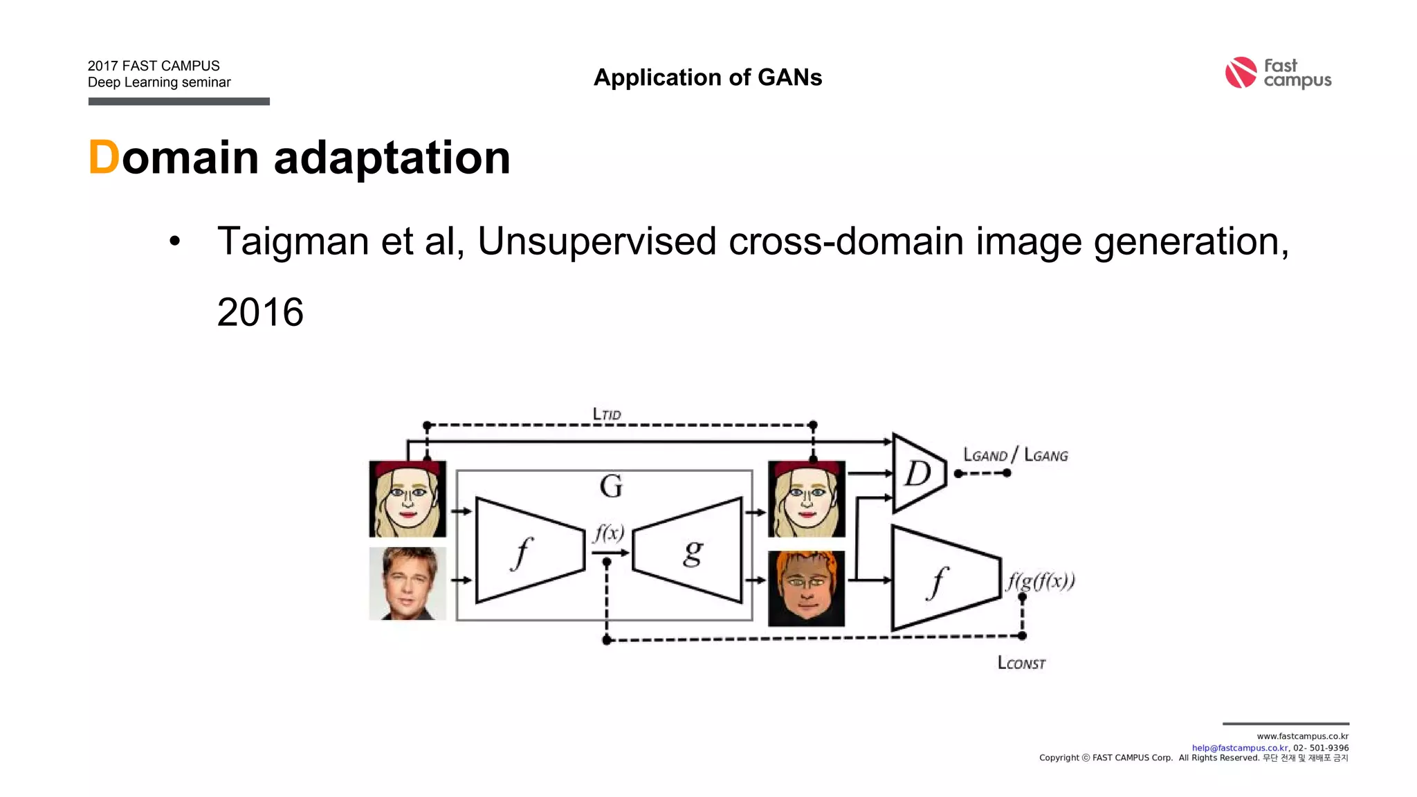 Translating image
• Isola et al : Results
Application of GANs
 