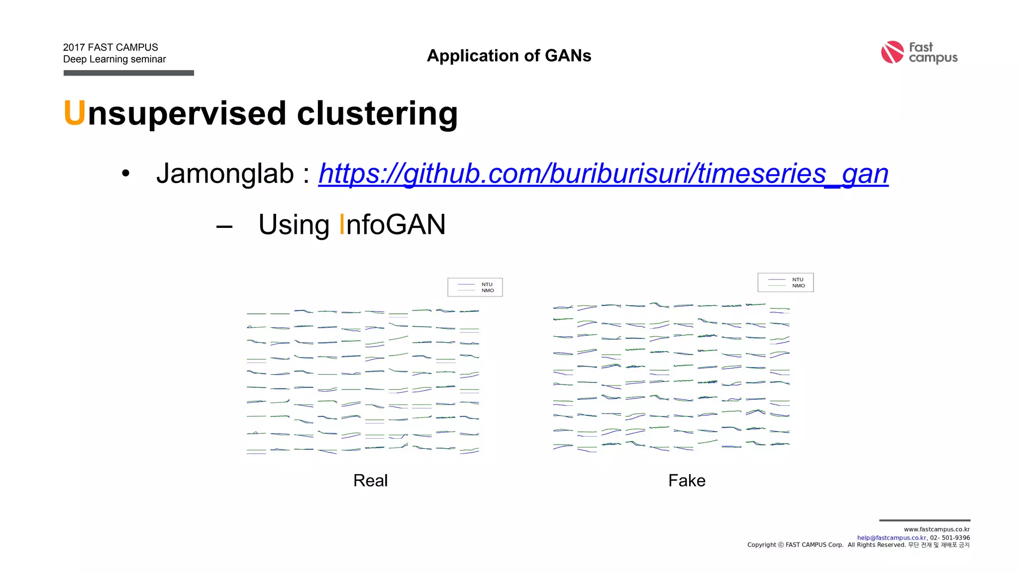 Domain adaptation
• Bousmalis et al, Unsupervised Pixel-Level Domain Adaptation
with Generative Adversarial Networks, 2016
Application of GANs
 