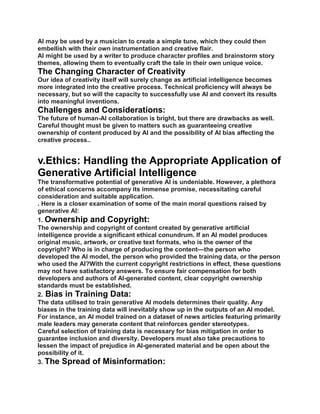 A Brief Introduction and explanation to GENERATIVE AI | DOCX