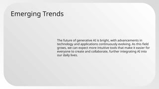 Generative AI ppt for ai methods and concepts | PPTX